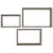 Ekena Millwork Rectangle, Open Back, Vintage Farmhouse Shadow Box Shelves, Barnwood Decor Collection, PK3 DECR18SBRTOBGY - alternate 1